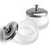 TOROKOM 2Pcs Dappen Dish Glass Monomer Dish  with Lid for Acrylic Nails Cup Containers Holder for Liquid Powder Monomer Damping Dish(Matte)