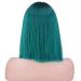 BGHJUE Dark Green Lace Front Wig | Hand Woven Gradient Hair | International Shipping Available - Buy Online on SooperMarket.com