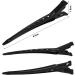 Zsanhua 26 Pieces Duck Bill Hair Clips 9cm Duck Bill Hairpins Curl Clips Stainless Steel Curl Clips Sectioning Clips with Holes Clips Hair Styling Clips for Salon and DIY (Black) - Buy Online on SooperMarket.com