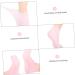 minkissy 3 Pairs Sock Exfoliating Titanium Ear Pick Beauty Care Essential Oil Silicone Gel Spa Moisturizing Cotton Gel Booties Moisturizing Heel Sleeves High Heel Cosmetic Sebs Pink Miss - Buy Online on SooperMarket.com