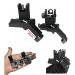 FIRECLUB 2017 AR15 AR 15 Front and Rear flip up 45 Degree Rapid Transition BUIS Backup Iron Sight