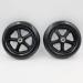 Wheelchair Front Wheel 8Inch Wheelchair Front Wheel(1 Pair) Solid Replacement Wheels for Wheelchair Rollators Walk 5/16"(8 Mm) Bearing/Gray(Black) - Buy Online on SooperMarket.com