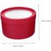 HOMSFOU Candy Jars Boxes round case mini round open the window chic biscuit box Christmas box Christmas container packing box gift box candy box christmas eve max sweets gift candy jar - Buy Online on SooperMarket.com