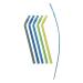 B.BOX Reusable Silicone Straw BPA Phthalates and PVC Free with Cleaning Brushes (5pk x 2) (Pool Party)