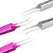 Premium Stainless Steel Pliers | Volume Eyelash Eyebrow & Extension Tweezers - Straight & Curved Tips - Buy Online on SooperMarket.com