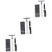 Angoily 3 sets manual razor travel bottles made of silicone mustache rapid Razor Face rasier hair razor razor in the old style double -sided Schaber Silberx3stk 10.3x4cmx3pcs