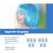 AIDIRui 360 Piece Strong Wig Double Tape Strips Light Blue Waterproof Sweat Extension Lace Wig Wig Film Adhesive - Buy Online on SooperMarket.com