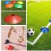 IROCH 50 Pack Soccer Cones Set with Holder & Bag - Training Field Marker Disc Cones for Football, Kids Sports - Colorful - Buy Online on SooperMarket.com