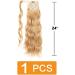 Prinfantasy Curly Wavy Wrap Around Ponytail Hair Extension | 24 inch Synthetic Hairpiece for Women - MW129 - Buy Online on SooperMarket.com