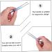 Buy 2 Sets of Colorful Stainless Steel Eyelash Tweezers - 13x1cm Perfect for Lengthening - International Shipping Available - Buy Online on SooperMarket.com