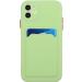 Tivenfezk Nadoli Silicone Case for iPhone 15 Plus - Ultra Thin Shockproof Scratch-Resistant Wallet Cover with Credit Card Holder - Green TPU Protective Case - Buy Online on SooperMarket.com