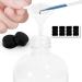 16oz Glass Spray Bottles - Refillable Boston Round Container for Essential Oils, Cleaning Products - White (2 Pack) - Buy Online on SooperMarket.com