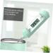 Unomor Stainless Steel Thermometer Set - 2pcs LED Water & Baby Food Thermometer for Feeding Bottles - Green 18.5x3cm - Buy Online on SooperMarket.com