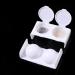 FOMIYES Double Cup Plastics Nail Art Cup Bowl Soaking Dish Dappen Dish with Lids for Mixing Acrylic Powder Liquid for Nail Art Manicures Tools - Buy Online on SooperMarket.com