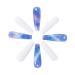 Brishow Artificial Long Press-On Ballerina Nails - 24pcs Purple & White Acrylic Stick-On Nails for Women & Girls - Full Cover Hair Coloring - Buy Online on SooperMarket.com