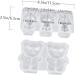 2pcs Coaster DIY Doll Shape Pendants Silicone Baking Mold Ornaments Adorable Ornament Dessert 11.5X6.3X2.4CM White - Buy Online on SooperMarket.com