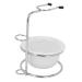Stainless Steel Shaving Stand Set | Beard Brush Holder & Foam Bowl | Premium Men's Shaving Accessories - Buy Online on SooperMarket.com