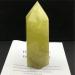 Meditation Gift 1PCS Natural Yellow Water Crystal Column Original Stone Hexagon Single tip Office Meditation (Size : 6-7cm)