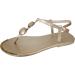 Women's Platform Wedge Sandals with Buckle Strap - Gold, Size 9 | Non-Slip Beach Travel Shoes & Dressy Flip Flops - Buy Online on SooperMarket.com