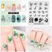 Alexnailart Nail Art Stamping Plates Image Template Broken Geometry Graphics Leaf Pattern Design Stamper Nail Art DIY Print Manicure Nail Art Stencil Tools FA057 - Buy Online on SooperMarket.com