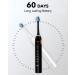 MySmile Electric Toothbrush for Adults - Rechargeable Sonic Toothbrush with 6 Brush Heads & Travel Case - 5 Modes Timer - 48000VPM - Black - Buy Online on SooperMarket.com