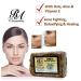 RA Cosmetics 100% Black Soap with Lemon Grass - Natural Skin Care 5 oz | Buy Internationally - Buy Online on SooperMarket.com