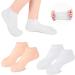 Dearbag Silicone Socks for Women - 2 Pair Anti-Slip Moisturizing Foot Spa & Cracked Heel Care - Soft Skin Color & White - Buy Online on SooperMarket.com