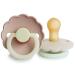 Frigg Daisy Night Schnuller 2 Pack |Latex Schnuller | BPA-free | Made in Denmark |Symmetrical sucker in cherry shape (Blush Night/Cream Night size 1 (0-6 months)) Size 1 (0-6 months) Blush Night/Cream Night