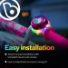 Brightz LED Light Up Bike Bell with Clear Ring Sound - Twinkling Rainbow Color LED Ring Light - Space Pink Bicycle Accessory for Kids and Adults - Buy Online on SooperMarket.com