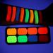 8 Colors Glow In The Dark Face & Body Paint - Neon Fluorescent Makeup for Halloween Parties & Costumes - Water Based UV Blacklight Paint - Buy Online on SooperMarket.com
