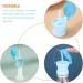 Kisangel 2pcs Spill-Proof Water Bottle Caps with Straw for Kids - Sky Blue | Portable Twist Cover Sippy Cap for Juice and Soda - Buy Online on SooperMarket.com