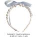 Limtula Pearls Bowknot Headbands for Woman Girl Ribbon Hairband for Skincare Makeup Delicate Hairband for Girl Taking Photo Blue - Buy Online on SooperMarket.com