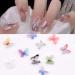 72pcs 3D Butterfly Nail Art Decoration Resin Charms - 12 Colors Pearl Beads Accessory for Acrylic Nails - BX1130-6 - Buy Online on SooperMarket.com