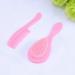EXCEART Baby Shower Brush Set - Shampoo Dispenser, Exfoliator & Safety Comb for Newborns and Toddlers - Pink - Buy Online on SooperMarket.com