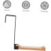 CIYODO Door Hook Closet Hooks for Wall Vinyl Siding Hooks Cement Over Door Towel Rack Solid Wood Towel Hook 17.5X16CM Black - Buy Online on SooperMarket.com