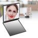 Pocket Mirror Travel Makeup Mirror Dimmable Bright LED Lights Battery Operated Protasble To Carry for Handbag Purses and Travel for Gifts for Girls(black)