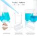 150PCS 3ML Disposable Plastic Transfer Pipettes Eye Dropper for Essential Oils, Makeup Tool & Science Lab - Buy Online on SooperMarket.com