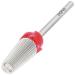 PANA Nail Carbide 5 in 1 Bit - Two Way Rotate use for Both Left and Right Handed - Fast remove Acrylic or Hard Gel - 3/32" Shank - Manicure, Nail Art, Drill Machine (Fine, Silver) Fine - F Silver