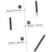 BELLIFFY 100pcs Disposable Eyelash Brush Cosmetic Brush Makeup Eyeliner Flat Eyeliner Brush Plastic - Buy Online on SooperMarket.com
