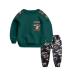 AMhomely Baby Boy Romper Sale Teen Kids Baby Boys Letter Tracksuit Camouflage Tops Pants 2PCS Outfits Set 1-2 Years Green