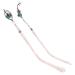 Ranara glasses end spikes replacement glasses legs glasses accessories 1 pair of brackets for borderless 2-hole glasses street metal glasses repair parts glasses bracket replacement arms pink