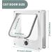 Large White 4-Way Locking Cat Door - Secure Entry for Your Pet - Buy Online on SooperMarket.com