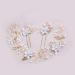 Blue Rhinestone Pearl Flower Alloy Headpiece - Handmade Wedding Hair Accessory for Bride & Bridesmaids - Buy Online on SooperMarket.com