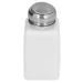 Haofy Press-Type Dispenser Pump with 200ml Capacity Featuring an ESD Static Stainless Steel Lid for Dispensing Acetone IPA Solvent Oil Press Type Dispenser Pump with (White)