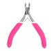 Nail skin pliers professional stainless steel gross scissors - perfect nail care tool for manicure and pedicure at home/spa/salon (rose red)
