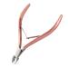 Cuticle Trimmer with Cuticle Pusher Cuticle Remover Cutter Nipper and Cuticle Nail Pusher Peeler Scraper Durable Dead Skin Clipper Manicure Pedicure Tools (Rose-Gold)