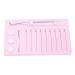 Mikinona Magnetic Eyelash Board Hand Plate Lashes Magnetic False Eyelashes Pallet Holder Eyelash Grafting Supplies Lash Storage Board Eyelash Holder Accessories Acrylic Epoxy Pink 14.3x9.4cm Pink