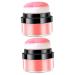 WOONEKY 2pcs Oil Control Cushion Blush Cushion Makeup Powder Blush Loose Blush for Cheeks Blusa Plastic Rosy