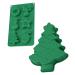 Abaodam 2pcs Christmas Cake Mold Silicone Chocolate Molds Mini Marshmallows for Hot Chocolate DIY Cake Mold