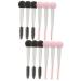Baluue 12 Pcs Sponge Makeup Brush Makeup Sponge Eyebrow Sponge Brush Make up Sponge Mascara Aluminum Tube